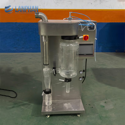 1500 ml/H ~ 2000 ml/H Secador de laboratório de vidro com pulverização para leite de tomate, café, ovos em pó, soro de leite