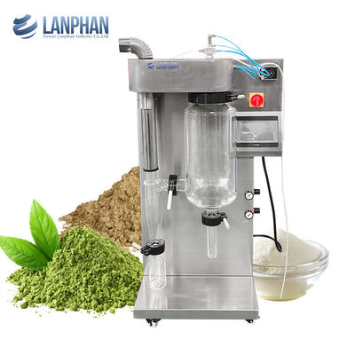 Mini 2000ml Máquina de secagem de pó de ovo de café de vidro para detergente de xarope de açúcar