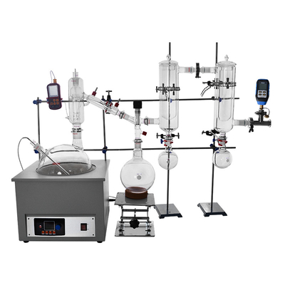 destilação Kit With Cold Trap Condenser do trajeto curto de 220V 10L
